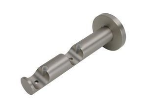 4016318009990 - Träger Gardinenstangenhalterungen Gr Länge 125 cm grau (nickelfarben) Gardinenstangenhalter Gardinenstangenhalterungen 125 cm für ø 20 mm