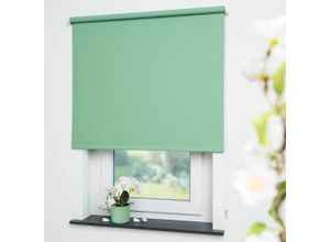 4016318026300 - Seitenzugrollo Uni Rollos Gr 180 cm 202 cm grün (blattgrün) Verdunkelungsrollos