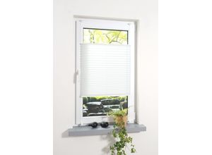 4016318033032 - Plissee Klemmfix-Plissee verspannt Plissees Gr 130 cm zweiseitig verschiebbar 80 cm weiß Plissees ohne Bohren