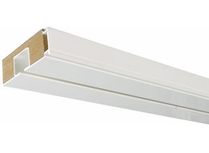 4016318076862 - Gardinenstange Liedeco 1-läufig Fixmaß verschraubt Holz Kunststoff weiß