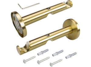 4016318204722 - Kombiträger Liedeco Gardinenstangen (1-St) für Gardinenstangen Ø 16 mm goldfarben