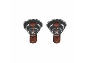 4016318269455 - Gardinenstangen-Endstück Luna Liedeco Gardinen (Set 2-St) für Gardinenstangen Ø 16 mm braun