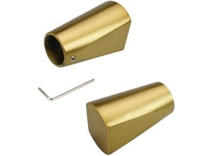 4016318279256 - Gardinenstangen-Endstück Dust Liedeco Gardinen (Set 2-St) für Gardinenstangen Ø 16 mm goldfarben