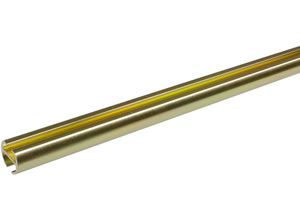 4016318286605 - Innenlaufprofil Gr 4 gold (goldfarben matt) L240cm Ø16cm Gardinenstangenhalterungen 1-läufig im Fixmaß Ø 16 mm