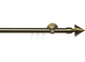 4016318377228 - Gardinenstange Innenlaufgarnitur 20 mm Blues Kegel Gardinenstangen Gr L 160 cm Ø 20 mm 1 St 1 läufig goldfarben (messingfarben antikgoldfarben) Gardinenstangen Wandmontage Gardinenstange Komplett