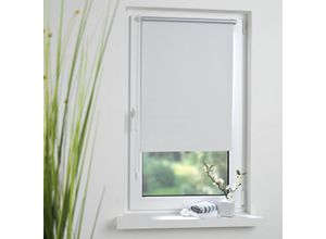 4016318382499 - Klemmfix Rollo verspannt Sichtschutz thermobeschichtet verdunkelnd weiß 80 cm x 200 cm (B x H)