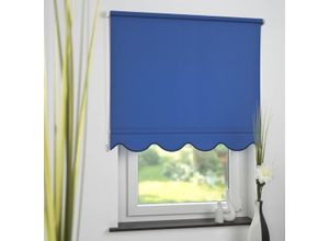 4016318389580 - Seitenzugrollo Kettenzugrollo Volantrollo Rollo Klassik lichtdurchlässig 132 x 180 cm blau für Fenst 4016318389580 - Seitenzugrollo Kettenzugrollo Volantrollo Rollo Klassik lichtdurchlässig 132 x 180 cm blau für Fenst