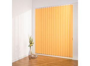 4016318395482 - Lamellenvorhang Lamellenvorhang Vertikalanlage perlex - 89 mm Lamelle Gr 8 orange (orange weiß) B100cm H250cm Jalousien Kürzbare Vertikalanlage Perlex