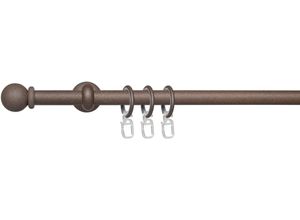 4016318402326 - Gardinenstange Esp Kugel Gardinenstangen Gr L 200 cm Ø 16 mm 1 läufig braun (rost) Gardinenstangen Wandmontage 1-läufig im Fixmaß Ø 16 mm