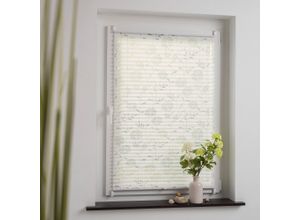 4016318403682 - Liedeco Plissee »Ausbrenner« Lichtschutz ohne Bohren verspannt Klemmfix-Plissee Ausbrenner Dekor Floral