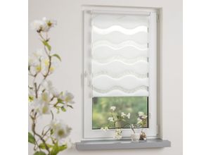 4016318404023 - Klemmfix Duo-Rollo 90 x 150 cm wave weiß