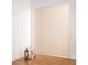 4016318404498 - Lamellenvorhang Lamellenvorhang Vertikalanlage perlex - 127 mm Lamelle Gr 2 beige (beige weiß) B120cm H180cm Jalousien Kürzbare Vertikalanlage Perlex