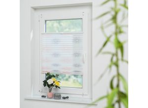 4016318414671 - Liedeco Plissee »Blume grau« Lichtschutz ohne Bohren verspannt