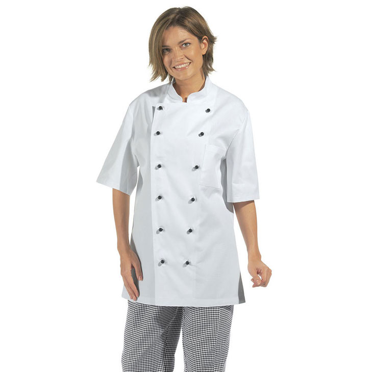 4016364026316 - Kochjacke 1 2 Arm 100% Baumwoll-Feinköper ca 200 g m² weiß 4016364026316 - Kochjacke 1 2 Arm 100% Baumwoll-Feinköper ca 200 g m² weiß