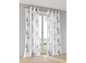 4016478978921 - Vorhang KUTTI Belinda grau (anthrazit) B135cm H225cm Ausbrenner Polyester Viskose Gardinen Gardine halbtransparent Ausbrenner bedruckt Viskose-Polyester 4016478978921 - Vorhang KUTTI Belinda grau (anthrazit) B135cm H225cm Ausbrenner Polyester Viskose Gardinen Gardine halbtransparent Ausbrenner bedruckt Viskose-Polyester