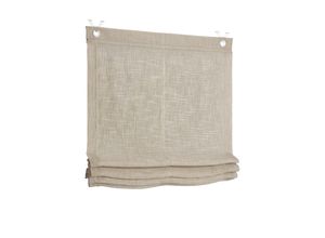 4016478981143 - Raffrollo HEINE HOME Raffrollos Gr 140 cm Hakenaufhängung 100 cm grau (taupe) Raffrollos halbtransparent