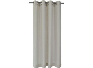 4016478988821 - Vorhang KUTTI Metis Leinen Gardinen Gr 225 cm Ösen 140 cm beige (natur) Ösen blickdicht natürliche Leinen-Gardine einfarbig pflegeleicht Basic