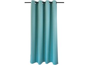 4016478990947 - Vorhang HEINE HOME Gardinen Gr 245 cm Ösen Ösen 140 cm blau (türkis)