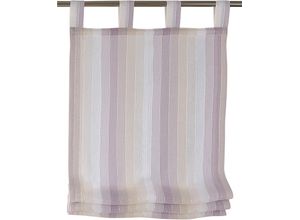 4016478991395 - Raffrollo KUTTI Claire Gr 4 lila (flieder) B100cm H140cm Obermaterial 100% Polyester Raffrollos gestreift Webstreifen Polyester Schlaufengardine