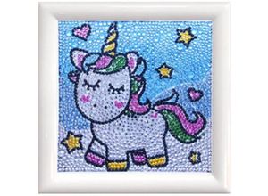 4016490435921 - Diamond Painting mit Rahmen Einhorn 18x18 cm