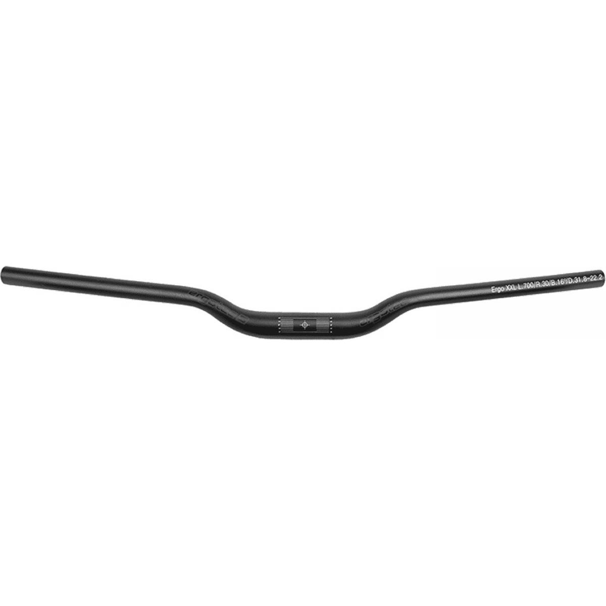 4016538104093 - MTB Lenker ERGO XS Schwarz 600mm AL 6061 T6 Durchmesser 318mm