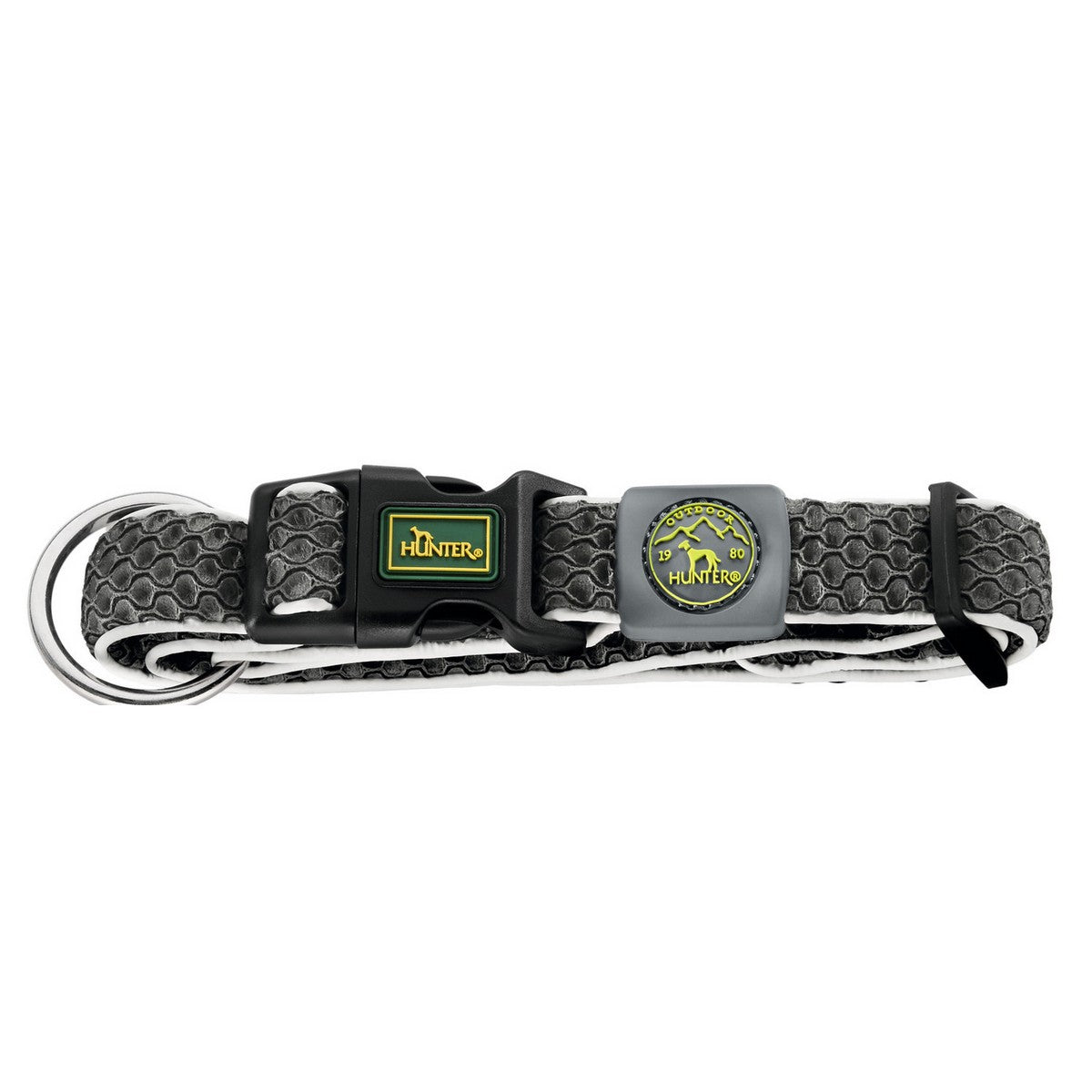 4016739666314 - Hundehalsband Hunter Vario Plus Fäden Größe XL Anthrazit (45-70 cm)
