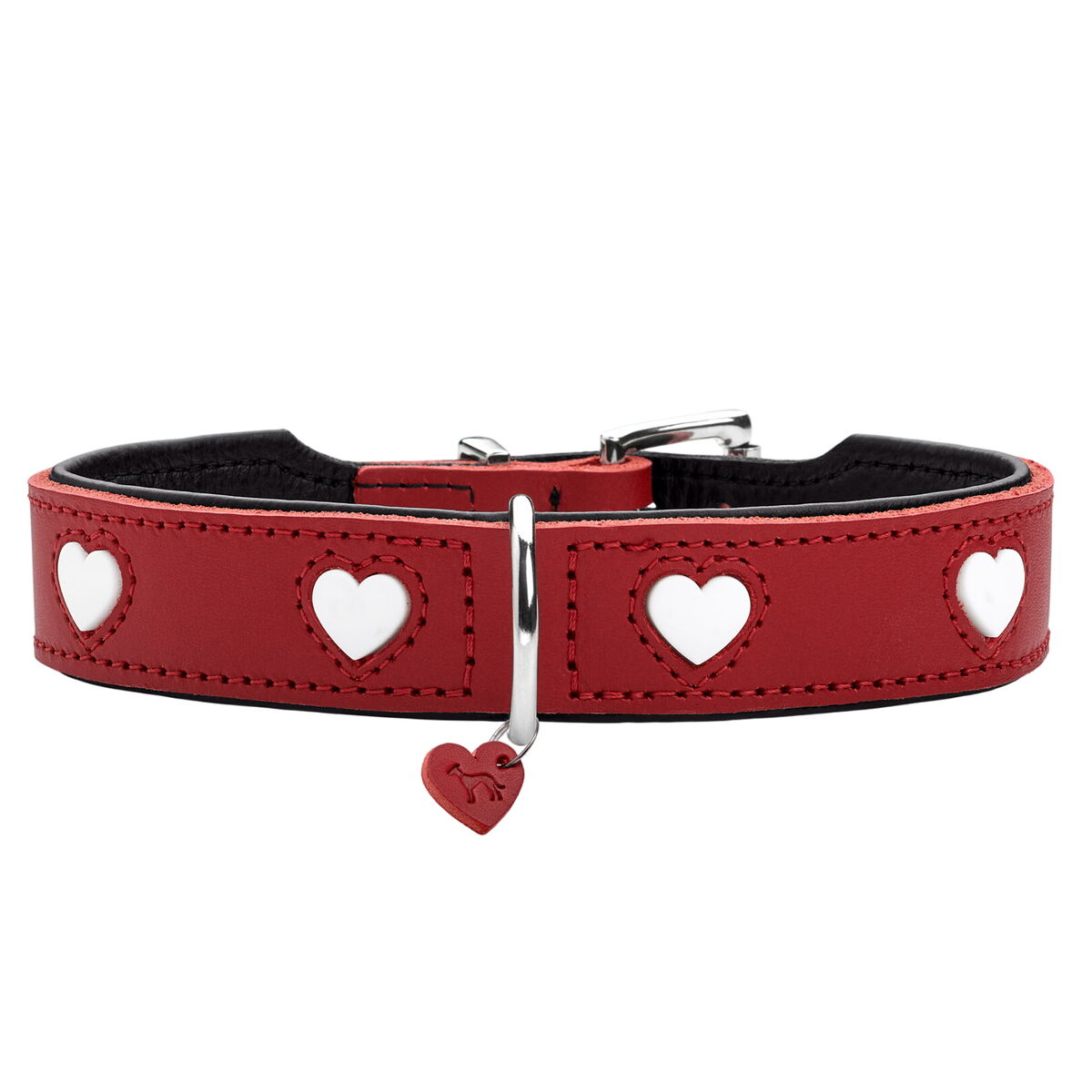 4016739699053 - Hundehalsband Love M 41-49 cm Rot