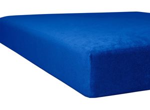 4016765057339 - Spannbettlaken KNEER Flausch-Frottee Laken Gr B L 180-200 cm x 200 cm 1 St Frottee 22 cm 180-200 x 200 cm blau (kobalt) Spannbettlaken flauschig