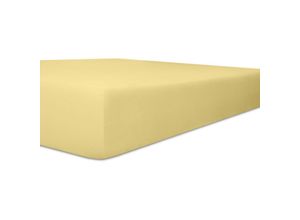 4016765220573 - Wäschefabrik Kneer Ek - Kneer Easy Stretch Spannbetttuch für Matratzen bis 30 cm Höhe Qualität 25 Farbe creme 90 cm x 190 cm