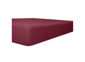 4016765293416 - Wäschefabrik Kneer Ek - Kneer Easy Stretch Spannbetttuch für Matratzen bis 30 cm Höhe Qualität 25 Farbe burgund 140 cm x 200 cm