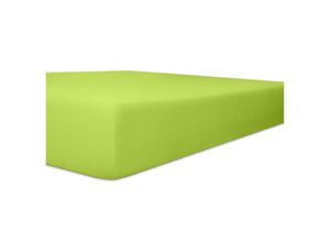 4016765309155 - Wäschefabrik Kneer Ek - Kneer Easy Stretch Spannbetttuch für Matratzen bis 30 cm Höhe Qualität 25 Farbe limone 90 cm x 190 cm