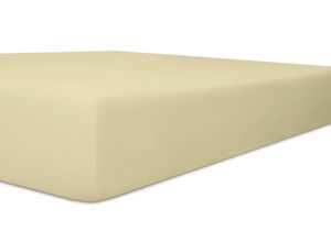 4016765323137 - Spannbettlaken KNEER Vario-Stretch-Topper Laken Gr B L 140 cm x 200 cm 1 St Jersey-Modal 4-12 cm 140 x 200 cm beige (natur) Spannbettlaken mit Tunnelsaum