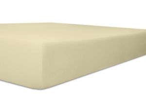 4016765323175 - Spannbettlaken KNEER Vario-Stretch-Topper Laken Gr B L 140 cm x 200 cm 1 St Jersey-Modal 4-12 cm 140 x 200 cm beige (ecru) Spannbettlaken mit Tunnelsaum