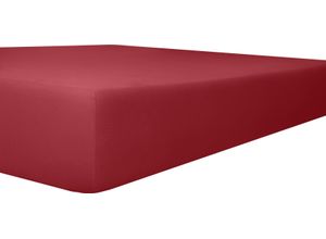 4016765323304 - Spannbettlaken KNEER Vario-Stretch-Topper Laken Gr B L 140 cm x 200 cm 1 St Jersey-Modal 4-12 cm 140 x 200 cm rot (karmin) Spannbettlaken mit Tunnelsaum