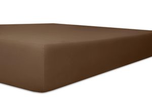 4016765323403 - Spannbettlaken KNEER Vario-Stretch-Topper Laken Gr B L 140 cm x 200 cm 1 St Jersey-Modal 4-12 cm 140 x 200 cm braun (mocca) Spannbettlaken mit Tunnelsaum