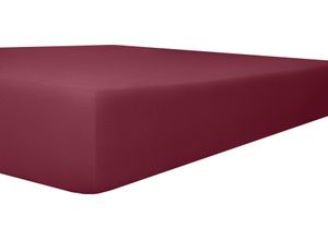 4016765325513 - Spannbettlaken KNEER Vario-Stretch-Topper Laken Gr B L 180 cm x 200 cm 1 St Jersey-Modal 4-12 cm 180 x 200 cm rot (burgund) Spannbettlaken mit Tunnelsaum