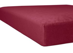 4016765385883 - Spannbettlaken KNEER Nicky-Velours Laken Gr B L 180-200 cm x 200 cm 1 St Nicki 22 cm 180-200 x 200 cm rot (karmin) Spannbettlaken flauschig weich und besonders wärmend