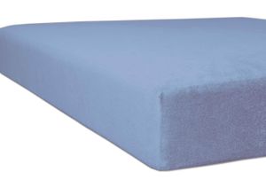 4016765402153 - Spannbettlaken KNEER Nicky-Velours Laken Gr B L 180-200 cm x 200 cm 1 St Nicki 22 cm 180-200 x 200 cm blau (hellblau) Spannbettlaken flauschig weich und besonders wärmend