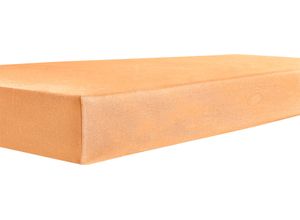 4016765406809 - Spannbettlaken KNEER Vario-Stretch-Topper Laken Gr B L 160 cm x 200 cm 1 St Jersey-Modal 4-12 cm 160 x 200 cm orange (mango) Spannbettlaken mit Tunnelsaum