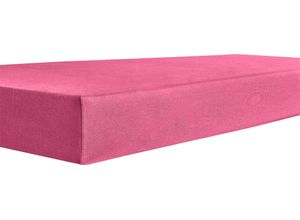 4016765406892 - Spannbettlaken KNEER Vario-Stretch-Topper Laken Gr B L 200 cm x 200 cm 1 St Jersey-Modal 4-12 cm 200 x 200 cm rosa (flamingo) Spannbettlaken mit Tunnelsaum