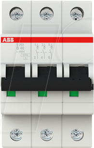 4016779469401 - 2CDS253001R0405 S203-B40 Leitungsschutzschalter 40 A 400 V