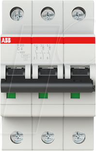 4016779523462 - S203-C4 - Leitungsschutzschalter Char C 4 A 3 polig