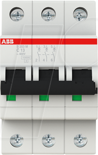 4016779550444 - 2CDS273001R0134 S203M-C13 Leitungsschutzschalter 3polig