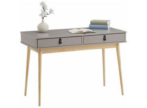 4016787072969 - - Schreibtisch wanda mit 2 Schubladen Kiefer in grau natur