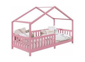 4016787713138 - Hausbett LISAN in 90 x 200 aus massiver Kiefer in rosa