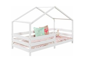 4016787713213 - - Hausbett rena in 90 x 200 cm mit Rausfallschutz in weiß