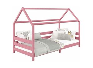 4016787713435 - Hausbett fina in 90 x 200 cm aus massiver Kiefer in rosa