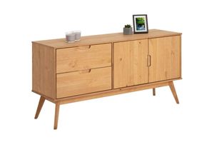 4016787839302 - - Sideboard tivoli Kiefer massiv gebeizt mit 2 Türen und Schubladen