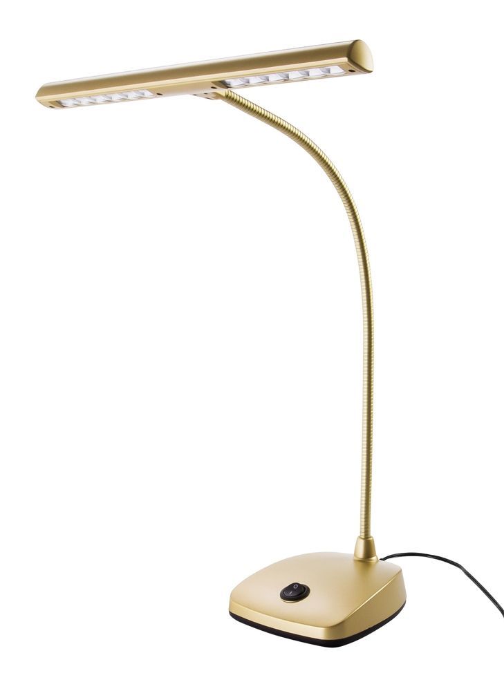 4016842826643 - K&M 12297 LED-Pianoleuchte Gold Klavierleuchte mit 12 Power LED