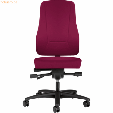 4016849395036 - Bürodrehstuhl Younico pro 2456 Bezug Lucia 6040 ohne Armlehnen bordeaux 4016849395036 Interstuhl